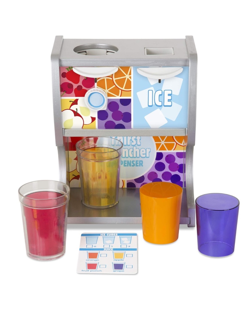 Melissa & Doug Thirst Quencher Drink Dispenser Play Set — Juice Ice Cubes